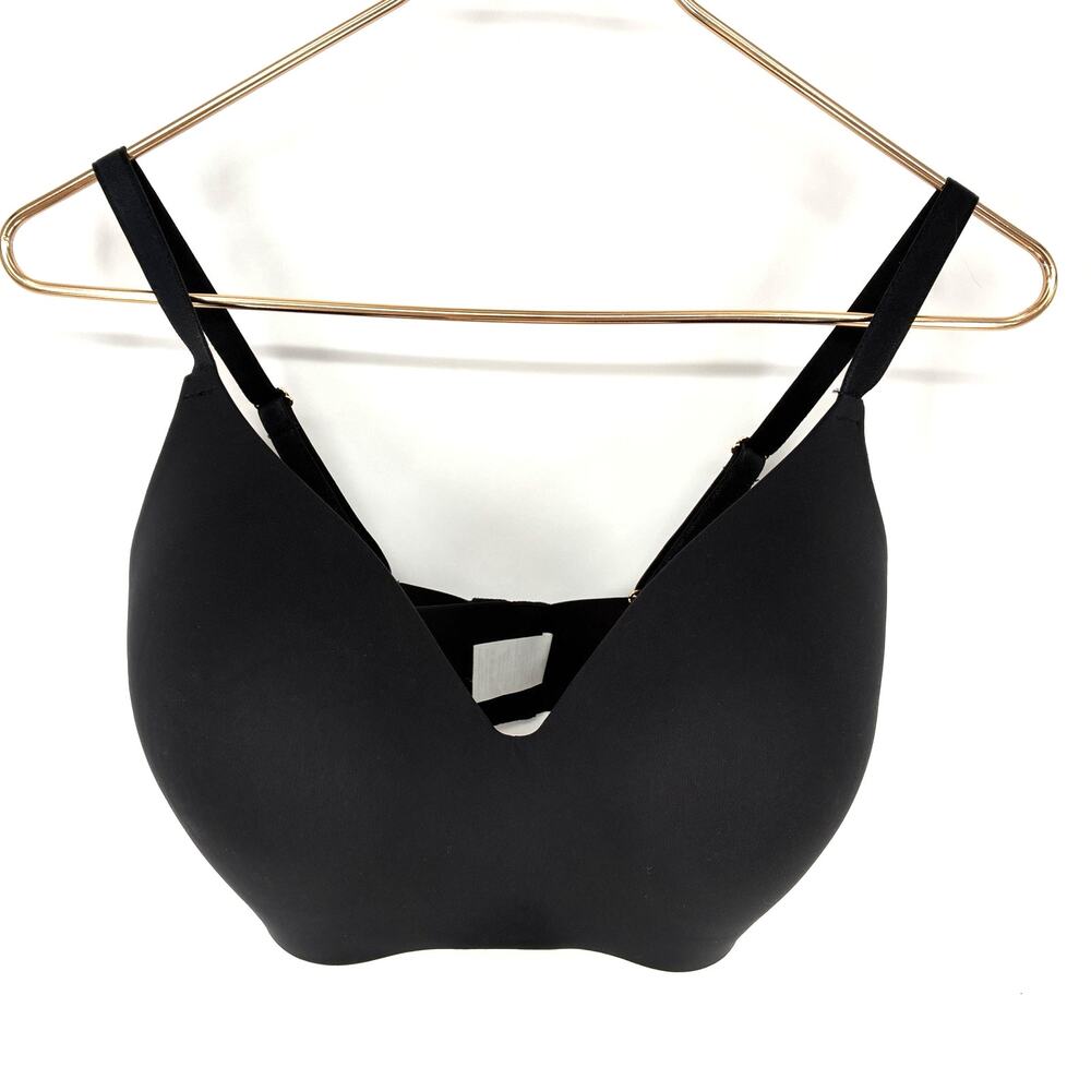 Knix Wing Woman Contour Seamless Black Bra Size 6+